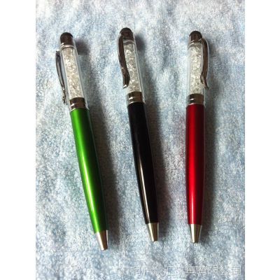 现货销售 透明水晶圆珠笔 简易笔 可印logo 礼品促销笔简易笔